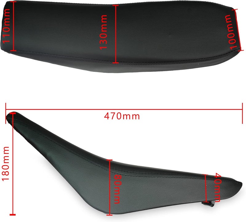 Cleo Plastics Kit with Black Seat for CRF50 XR50, Chinese 50cc Dirt Pit Bike,Fenders Fairings Replacement Plastic with Seat(white) - Image 2
